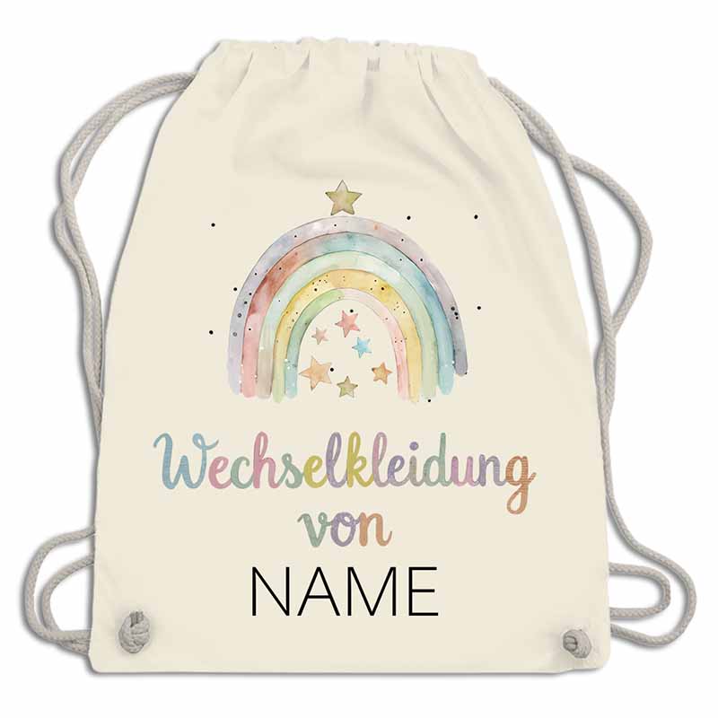 Personalisierter Wechselkleidungsbeutel für die Kita (18 Retro-Motive)