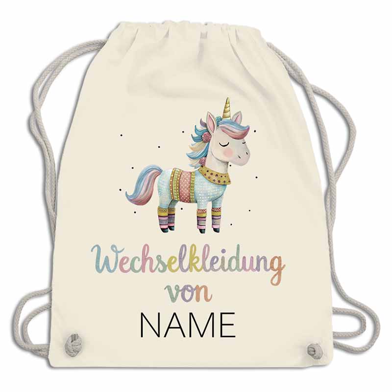 Personalisierter Wechselkleidungsbeutel für die Kita (18 Retro-Motive)