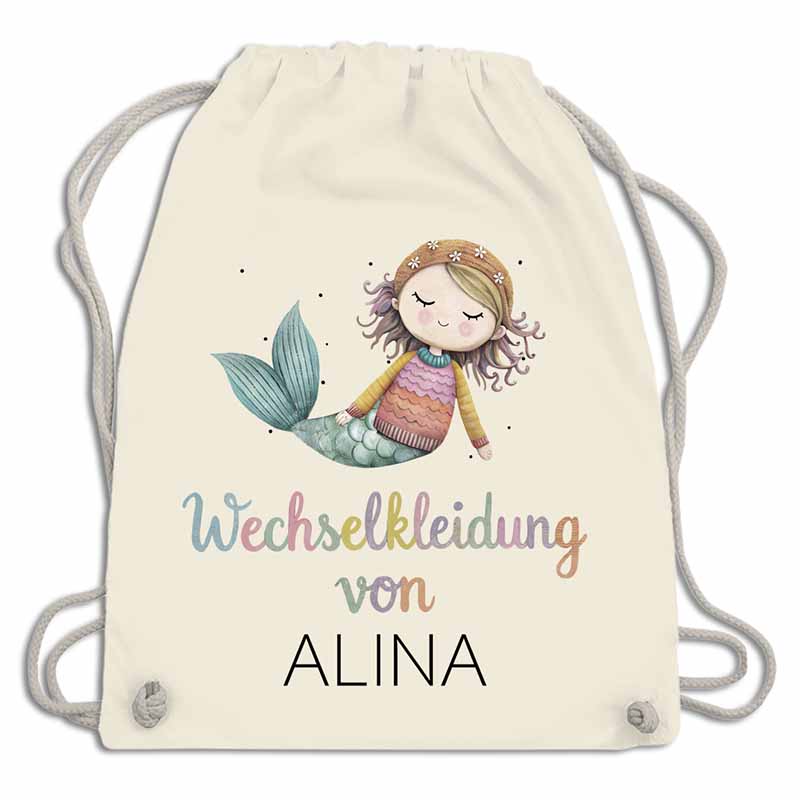 Personalisierter Wechselkleidungsbeutel für die Kita (18 Retro-Motive)