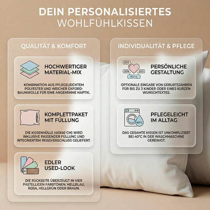 Personalisierbares Kissen "Cool Moms Club" (inkl. Füllung)